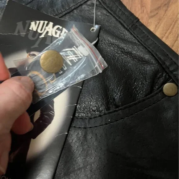 Nuage black leather pants size 4 - Picture 3 of 7